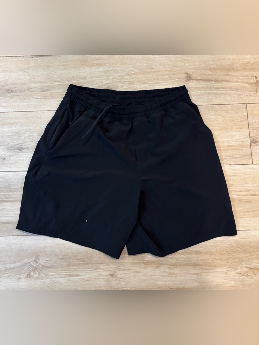 Lululemon Pace Breaker 7" Lined Shorts Large L Black *Stains* LM7APKS